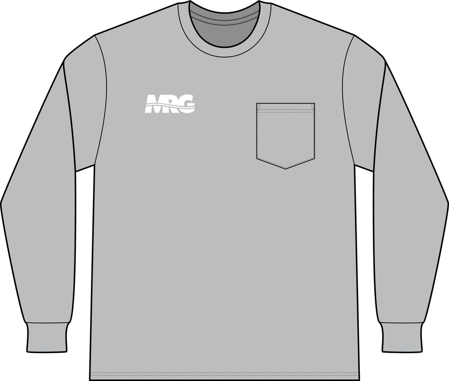 Unisex Workwear Long Sleeve Pocket T-Shirt