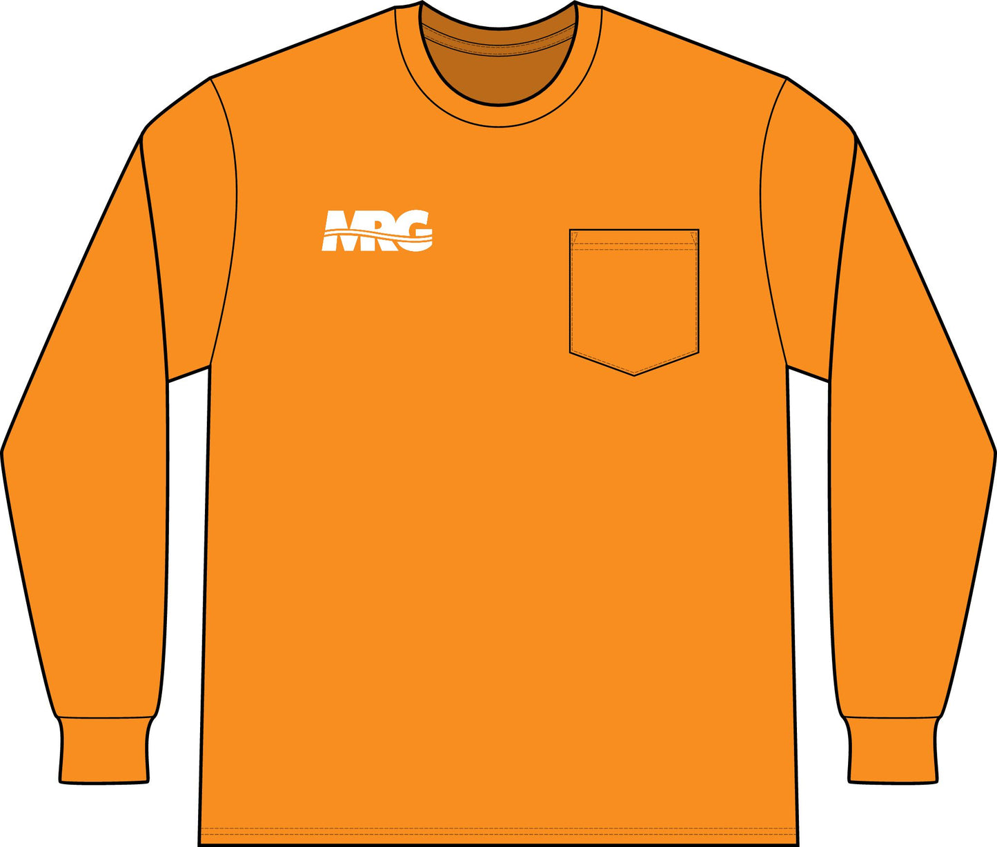 Unisex Workwear Long Sleeve Pocket T-Shirt