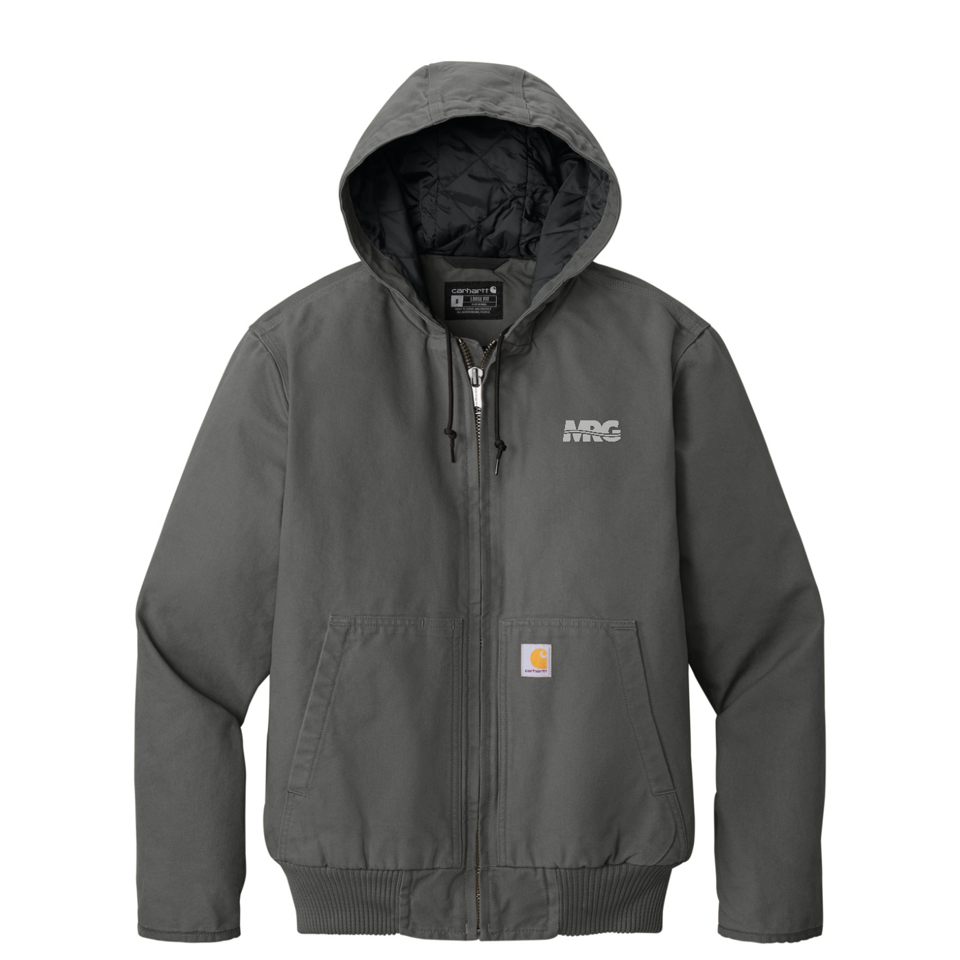 Carhartt Washed Duck Active Jac — Gravel