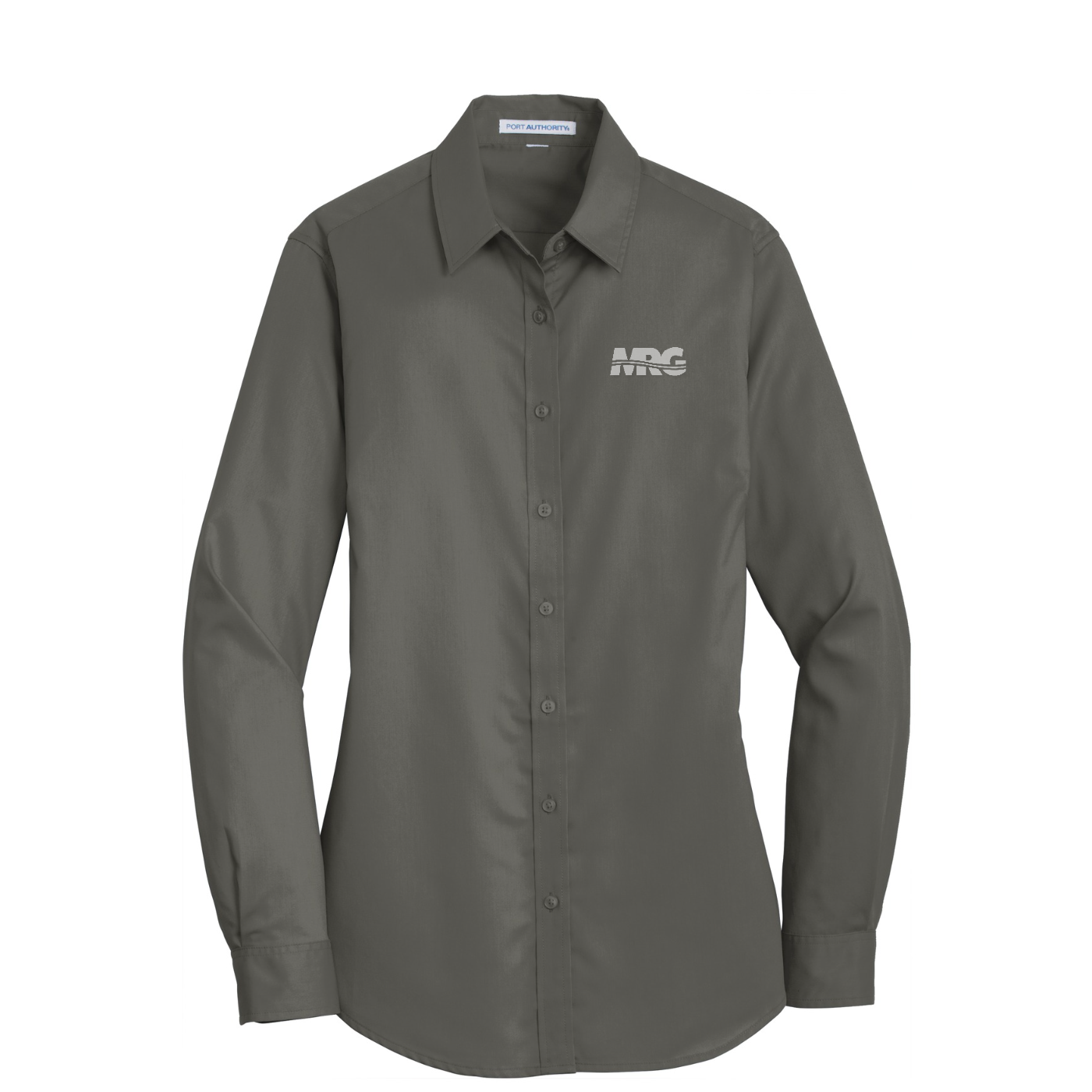 Port Authority Women's SuperPro Twill Shirt — Sterling Grey