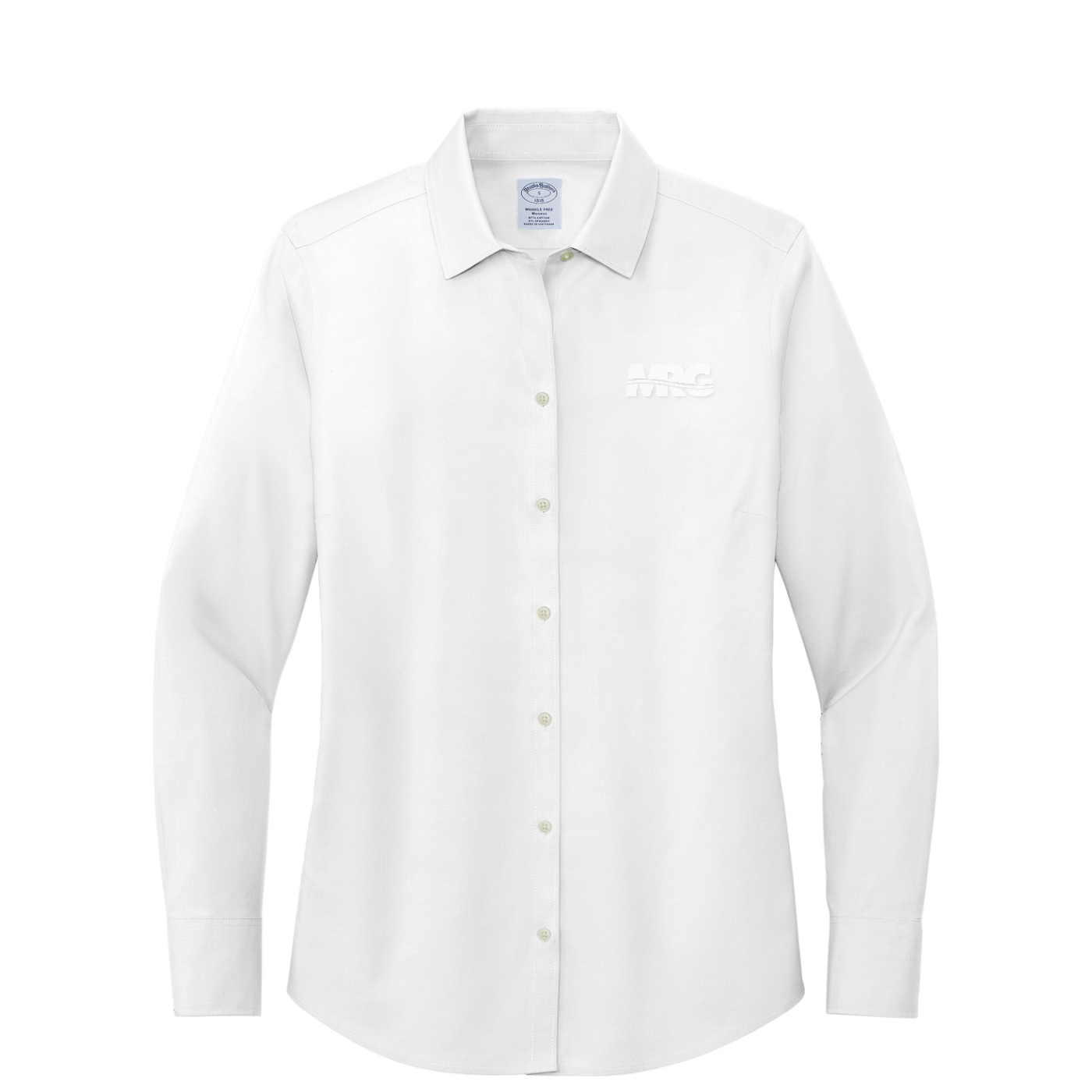 Brooks Brothers Women's Wrinkle-Free Stretch Pinpoint Shirt — White