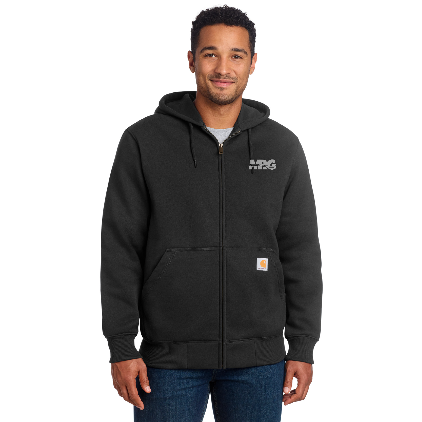 Carhartt  Rain Defender  Paxton Heavyweight Hooded Zip-Front Sweatshirt — model